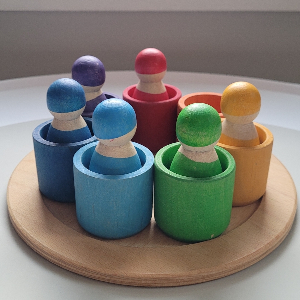 Grimm's 7 Rainbow Friends in Bowls